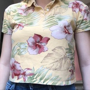 collared hawaiian floral shirt - Urban Outfitters